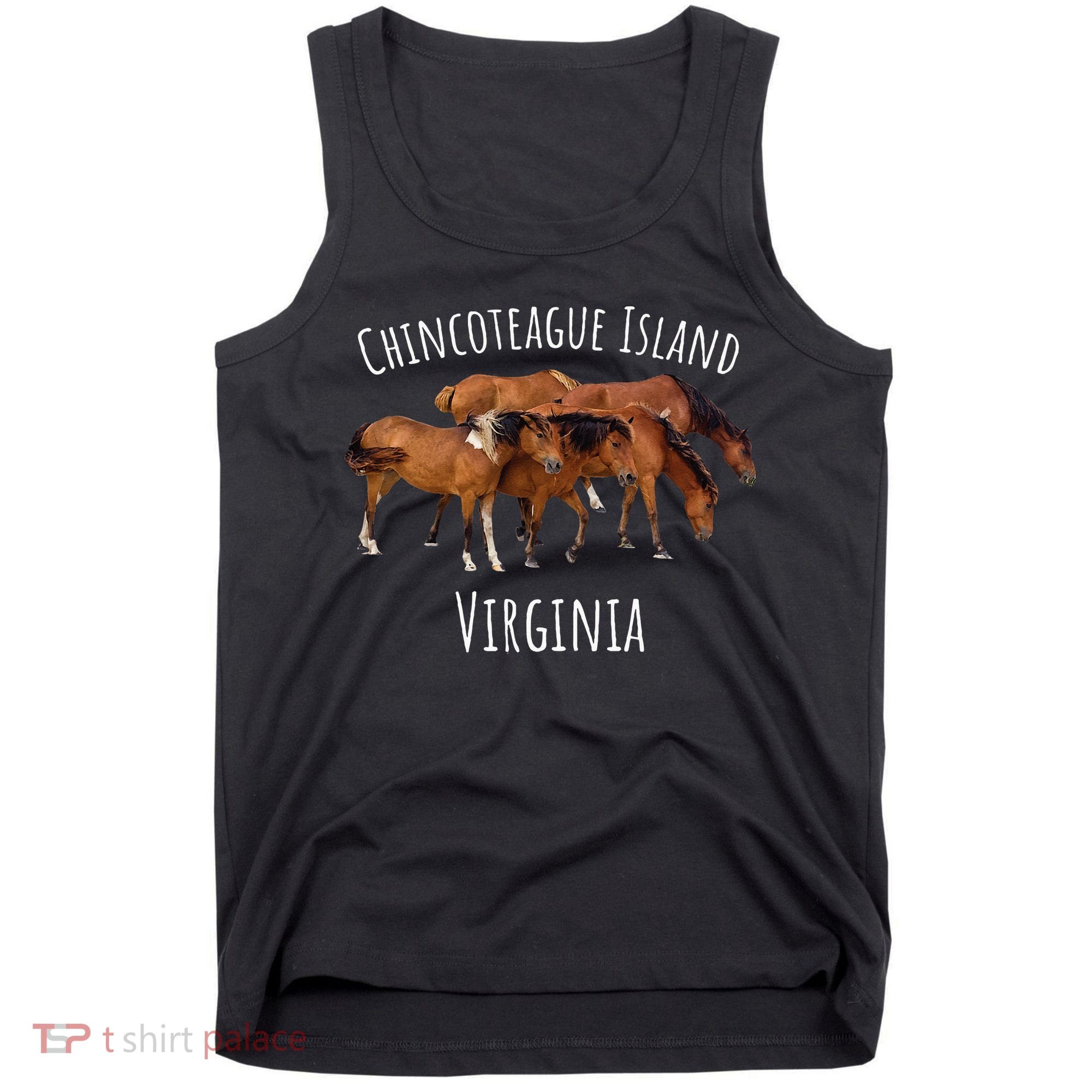 Chincoteague Island Virginia Horse Assateague Pony Tank Top