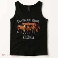 Chincoteague Island Virginia Horse Assateague Pony Tank Top thumb 2