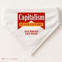 Capitalism Is Voluntary USA-Made Doggie Bandana thumb 0