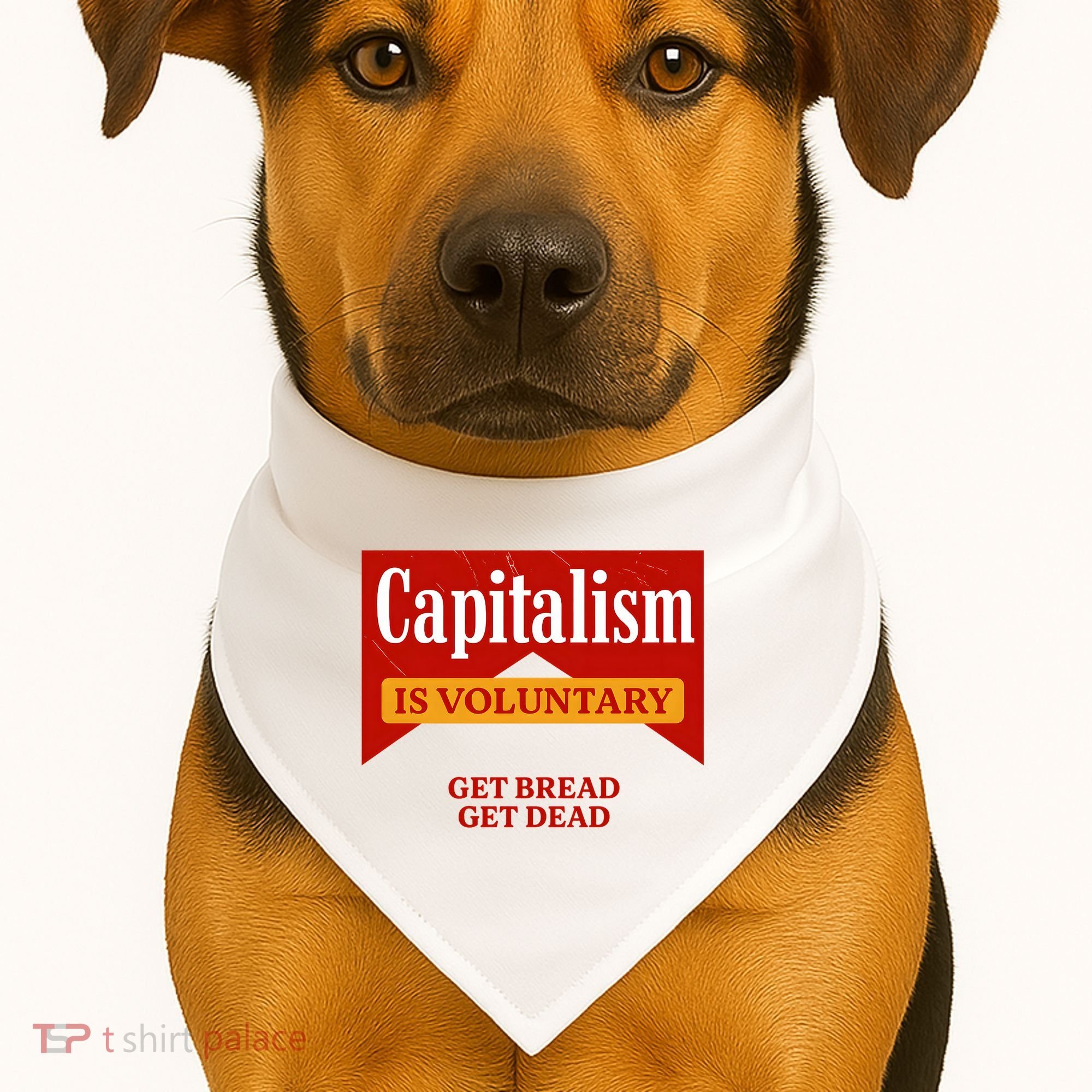 Capitalism Is Voluntary USA-Made Doggie Bandana