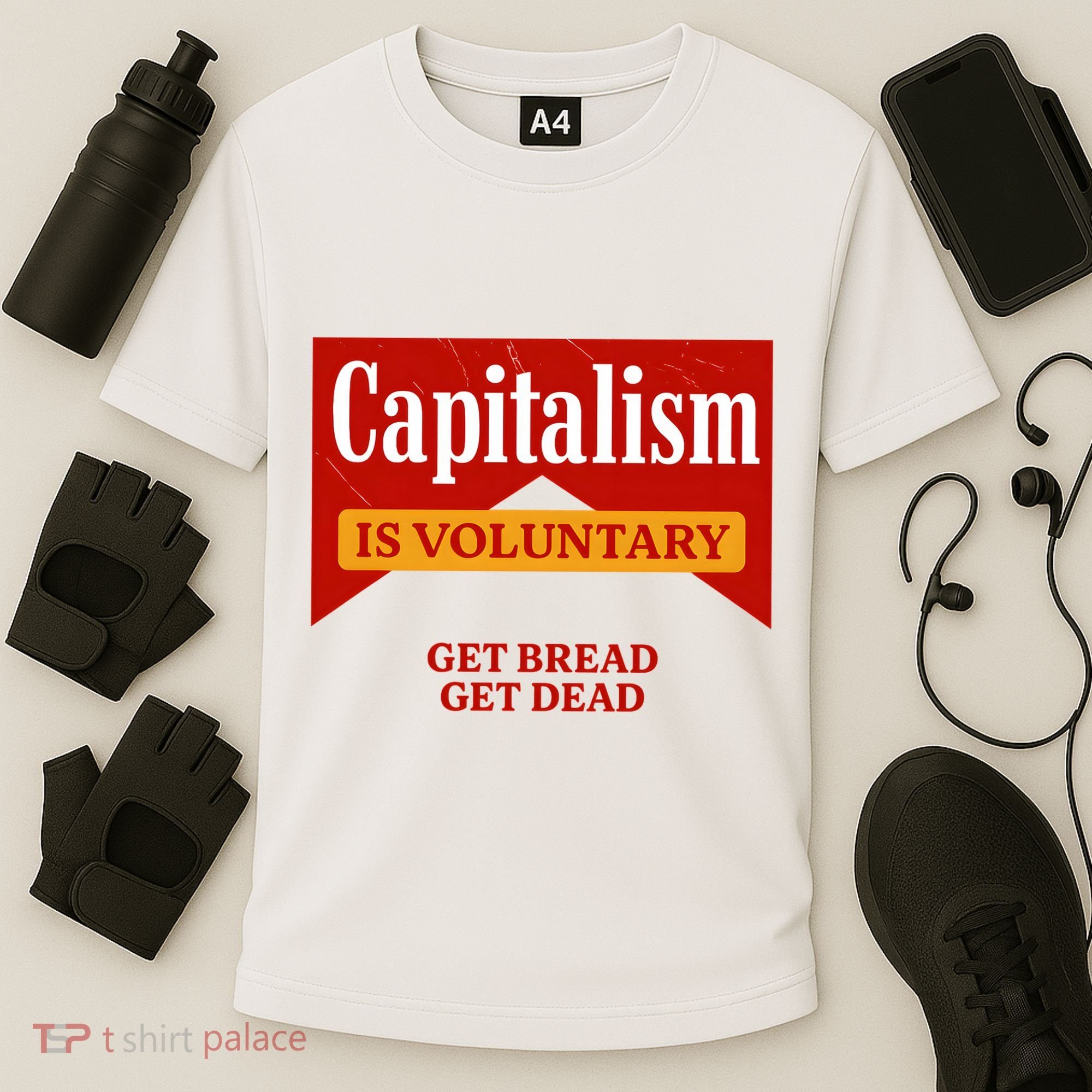 Capitalism Is Voluntary Cooling Performance Crew T-Shirt