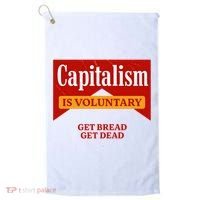 Capitalism Is Voluntary Golf Towel thumb 0