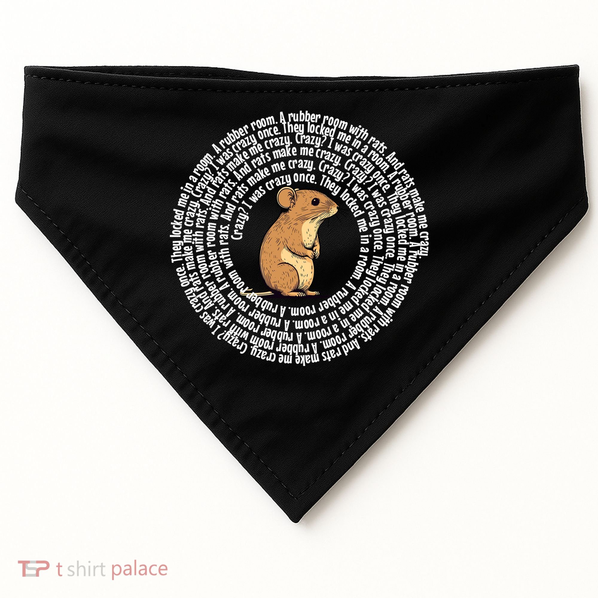 Crazy I Was Crazy Once Funny Oddly Specific Meme USA-Made Doggie Bandana