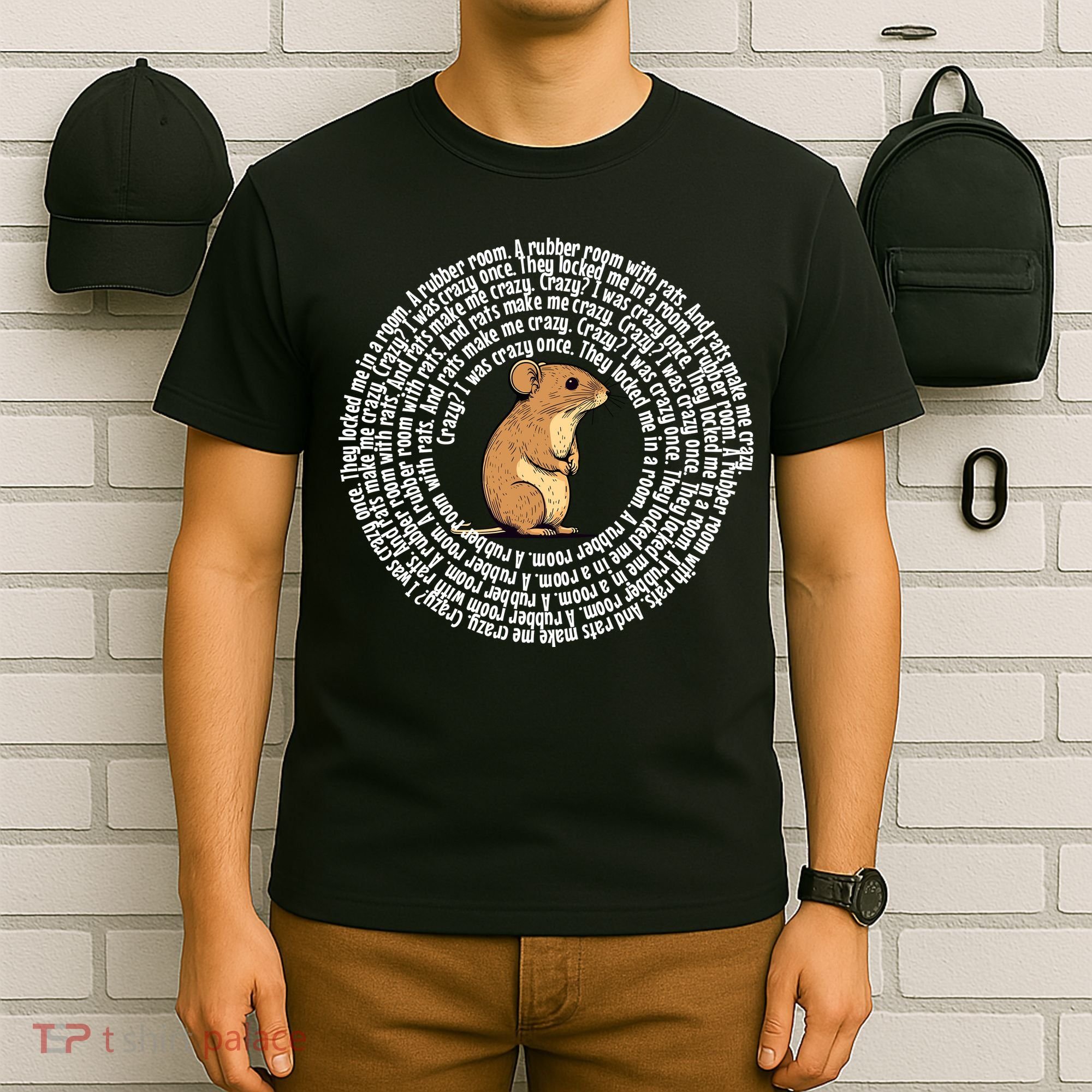 Crazy I Was Crazy Once Funny Oddly Specific Meme T-Shirt