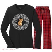 Crazy I Was Crazy Once Funny Oddly Specific Meme Women's Long Sleeve Flannel Pajama Set  thumb 0