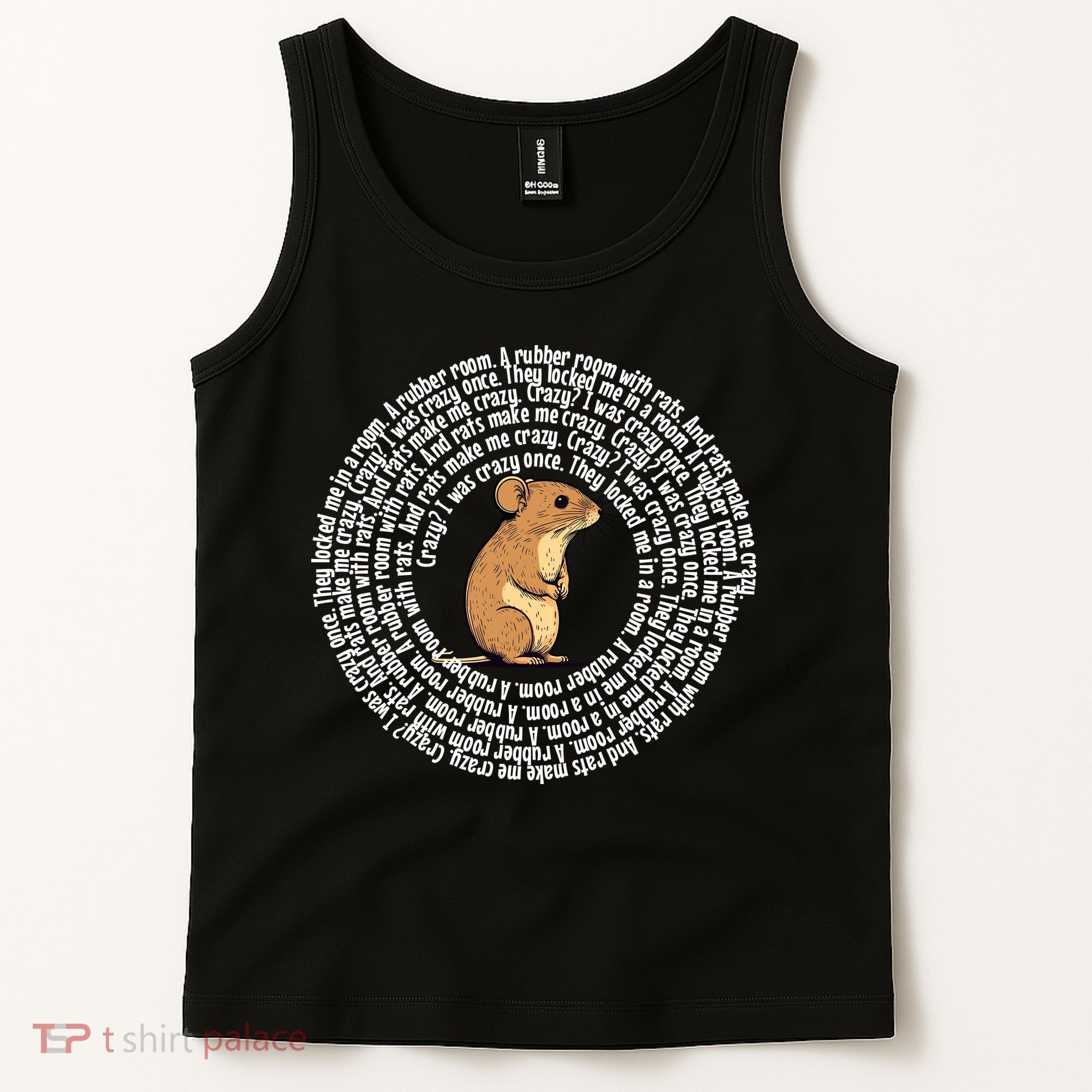 Crazy I Was Crazy Once Funny Oddly Specific Meme Tank Top