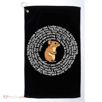 Crazy I Was Crazy Once Funny Oddly Specific Meme Golf Towel