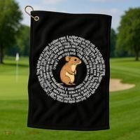 Crazy I Was Crazy Once Funny Oddly Specific Meme Golf Towel thumb 1