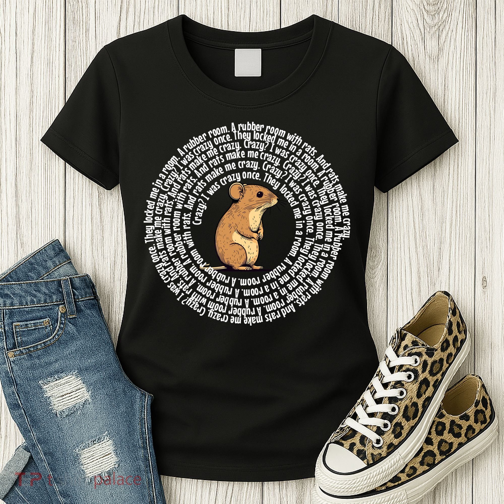 Crazy I Was Crazy Once Funny Oddly Specific Meme Women's T-Shirt