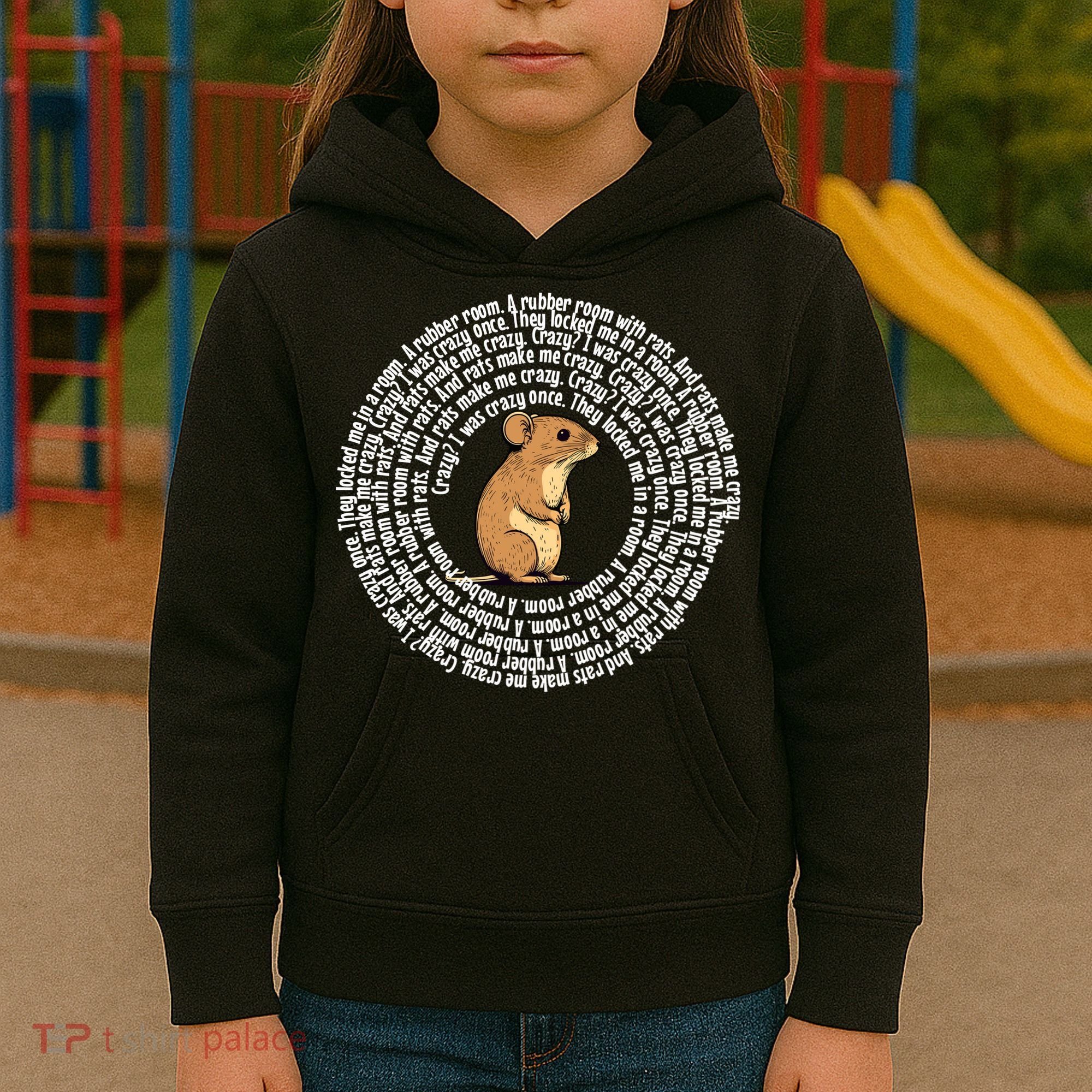 Crazy I Was Crazy Once Funny Oddly Specific Meme Kids Hoodie