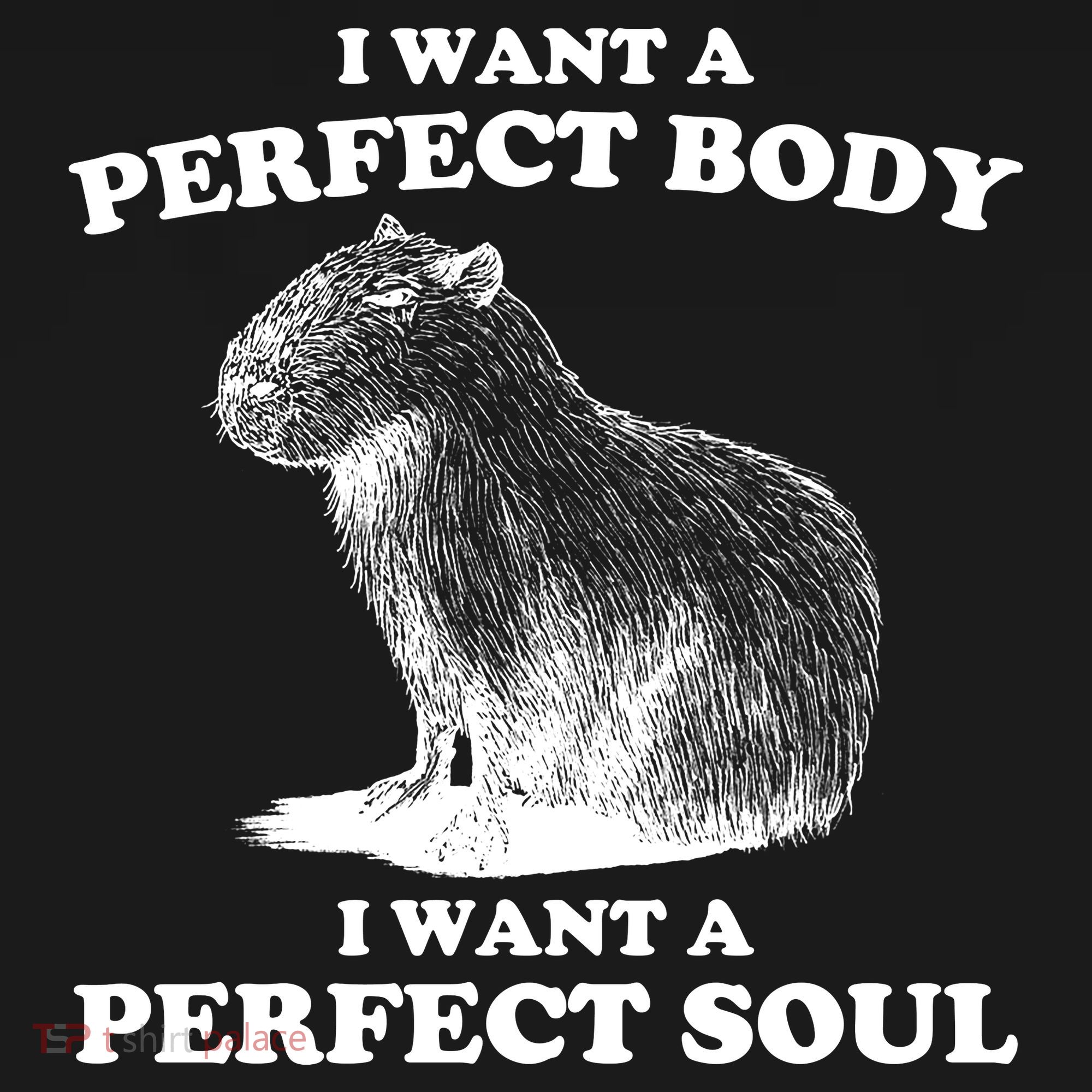 Capybara I Want A Perfect Body I Wan A Perfect Soul Toddler Hoodie