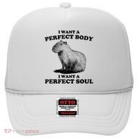 Capybara I Want A Perfect Body I Wan A Perfect Soul Hat thumb 0