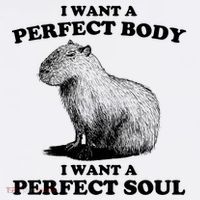 Capybara I Want A Perfect Body I Wan A Perfect Soul Tank Top thumb 6