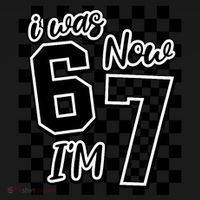 Checkered I Was 6 Now I'm 7 Birthday Seven Years Old Coaster thumb 2