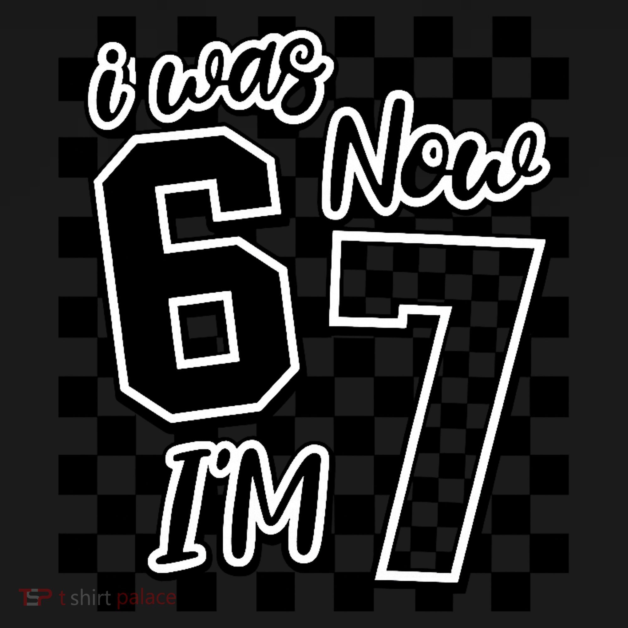 Checkered I Was 6 Now I'm 7 Birthday Seven Years Old Women's Tank Top