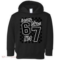 Checkered I Was 6 Now I'm 7 Birthday Seven Years Old Toddler Hoodie thumb 0