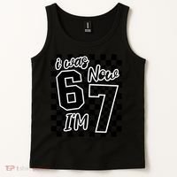 Checkered I Was 6 Now I'm 7 Birthday Seven Years Old Tank Top thumb 2