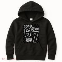 Checkered I Was 6 Now I'm 7 Birthday Seven Years Old Kids Hoodie thumb 0