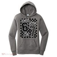 Checkered I Was 6 Now I'm 7 Birthday Seven Years Old Women's Hoodie thumb 0