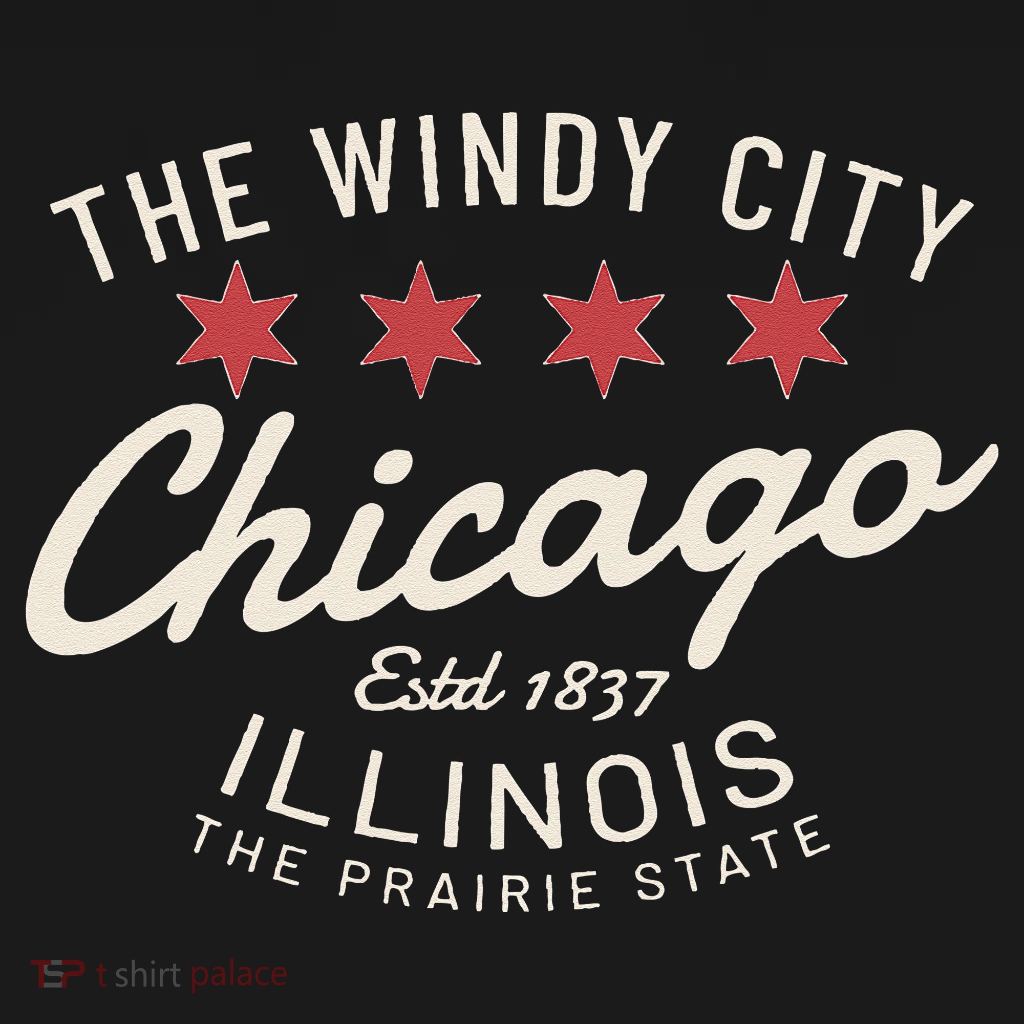 Chicago Illinois Windy City Estd 1837 Prairie State Souvenir Bucket Hat