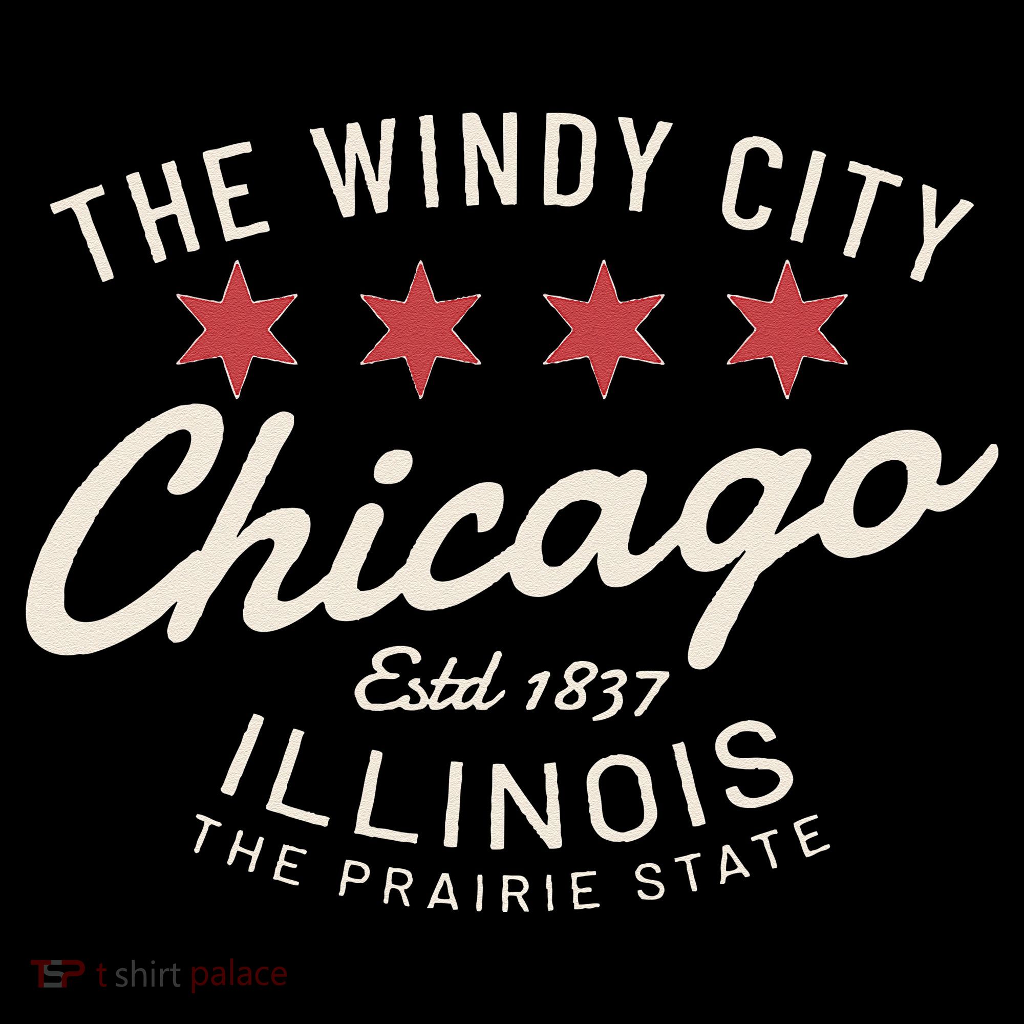 Chicago Illinois Windy City Estd 1837 Prairie State Souvenir Women's Hoodie