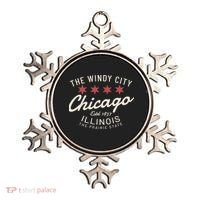 Chicago Illinois Windy City Estd 1837 Prairie State Souvenir Ornament thumb 0