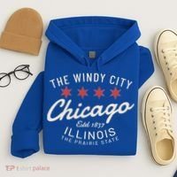 Chicago Illinois Windy City Estd 1837 Prairie State Souvenir Hoodie thumb 4