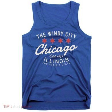 Chicago Illinois Windy City Estd 1837 Prairie State Souvenir Tank Top