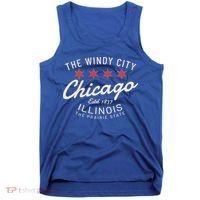 Chicago Illinois Windy City Estd 1837 Prairie State Souvenir Tank Top thumb 0