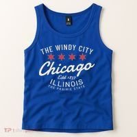 Chicago Illinois Windy City Estd 1837 Prairie State Souvenir Tank Top thumb 2