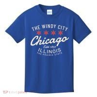 Chicago Illinois Windy City Estd 1837 Prairie State Souvenir Kids T-Shirt thumb 0