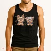 Cute I Was Normal Two Yorkie Ago Yorkie Mom Dad Mothers Day Tank Top thumb 3