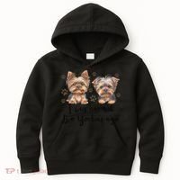 Cute I Was Normal Two Yorkie Ago Yorkie Mom Dad Mothers Day Kids Hoodie thumb 0