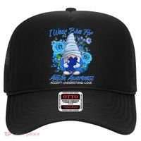 Cool I Wear Blue For Autism Awareness Accept Understand Love Flower Gnome Hat thumb 0