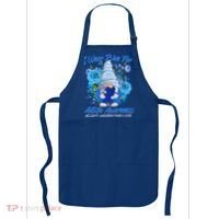 Cool I Wear Blue For Autism Awareness Accept Understand Love Flower Gnome Apron thumb 0