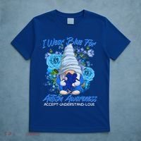 Cool I Wear Blue For Autism Awareness Accept Understand Love Flower Gnome T-Shirt thumb 5