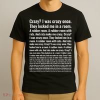 Crazy I Was Crazy Once Meme T-Shirt thumb 3