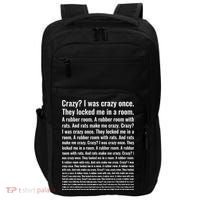Crazy I Was Crazy Once Meme Impact Tech Backpack thumb 0