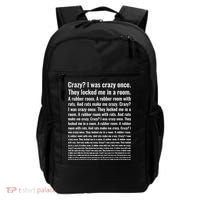 Crazy I Was Crazy Once Meme Backpack thumb 0