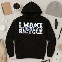 Cycling I Want To Ride My Bicycle Hoodie thumb 3