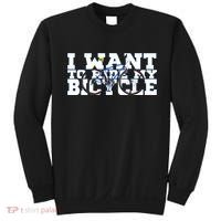 Cycling I Want To Ride My Bicycle Sweatshirt thumb 0