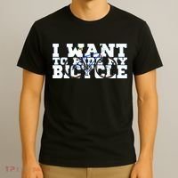 Cycling I Want To Ride My Bicycle T-Shirt thumb 3