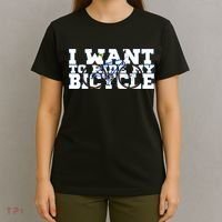Cycling I Want To Ride My Bicycle T-Shirt thumb 4