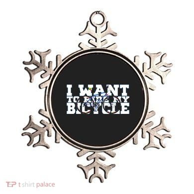 Cycling I Want To Ride My Bicycle Ornament