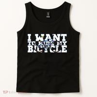 Cycling I Want To Ride My Bicycle Tank Top thumb 2