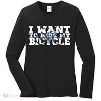 Cycling I Want To Ride My Bicycle Women's Long Sleeve Shirt thumb 0