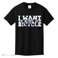 Cycling I Want To Ride My Bicycle Kids T-Shirt thumb 0
