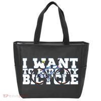 Cycling I Want To Ride My Bicycle Tote Bag thumb 0