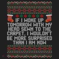 Christmas I Woke up Tomorrow With My Head Sewn to the Carpet Beanie thumb 2