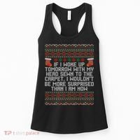 Christmas I Woke up Tomorrow With My Head Sewn to the Carpet Women's Tank Top thumb 0